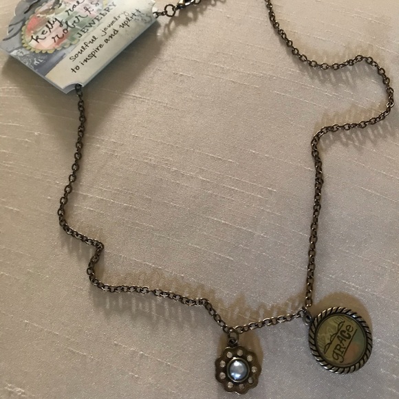 “grace” charm necklace NEW w/ TAGS - Picture 2 of 5